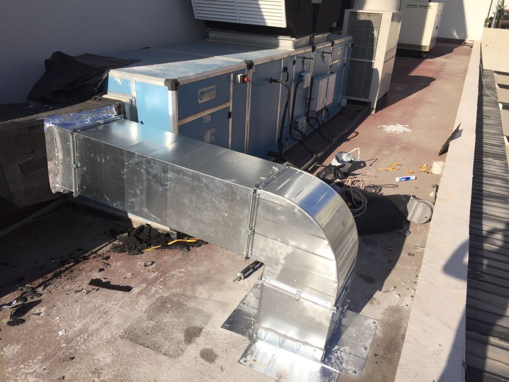   Havalandırma sistemi kanalı endüstriyel mutfak inox paslanmaz krom Rollmot havalandırma davlumbaz evyeli tezgah çalışma tezgahı 0549 549 76 09